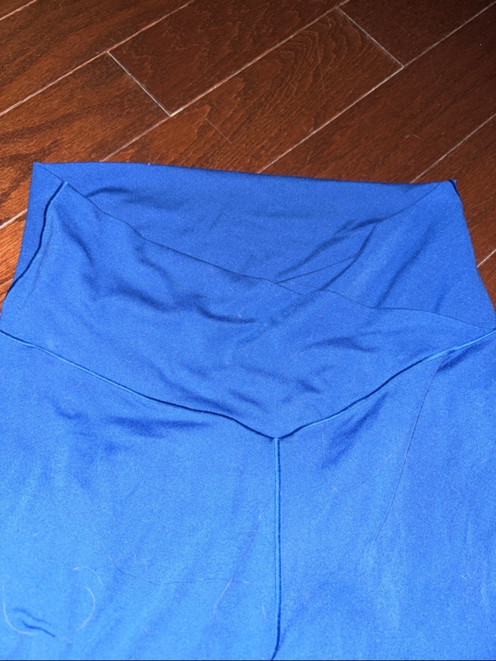 Aerie High Waisted Crossover Flare Leggings In bright blue